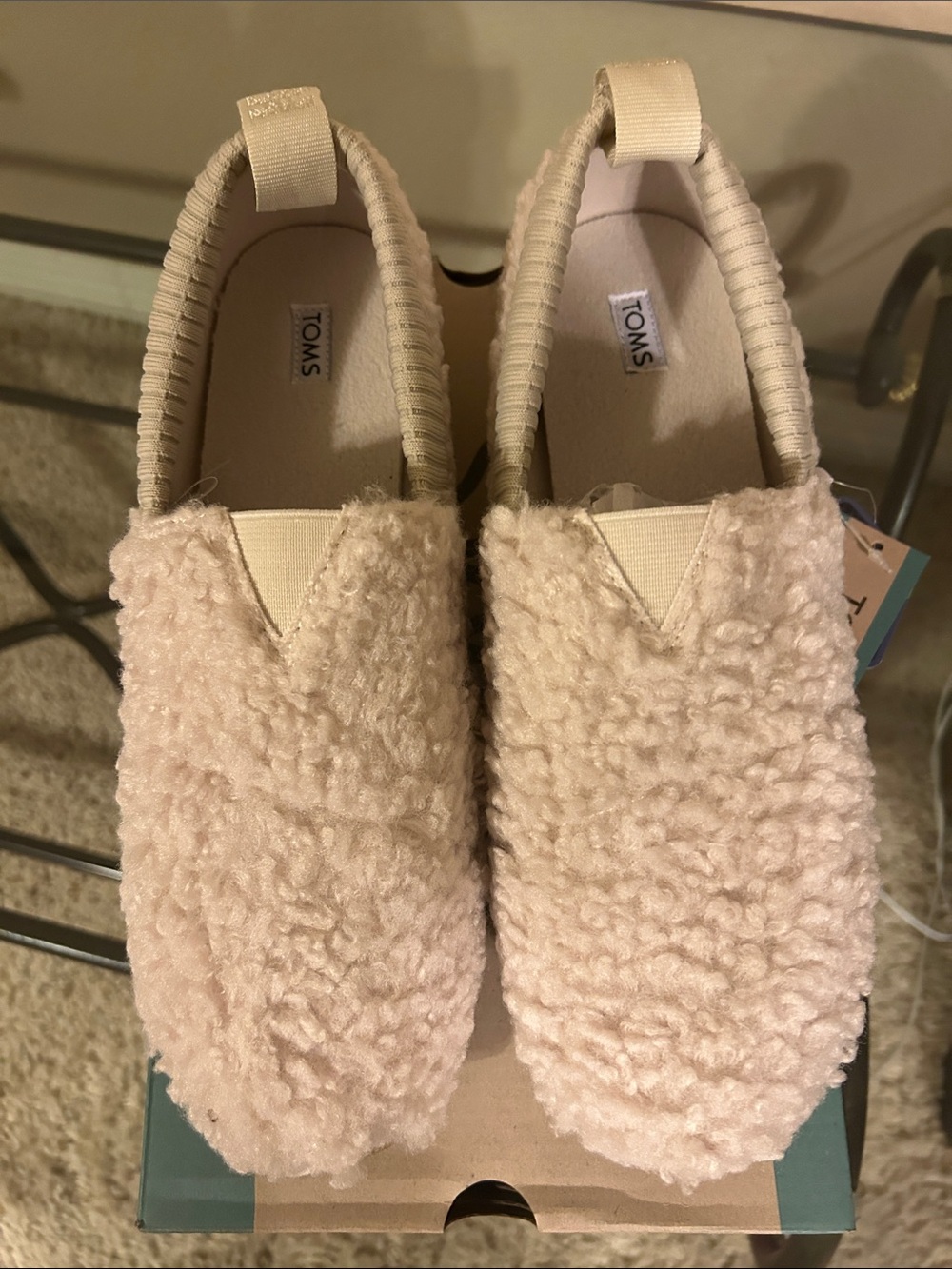 Toms Alpargata Resident Shearling Slip-On Sneaker Sz 9